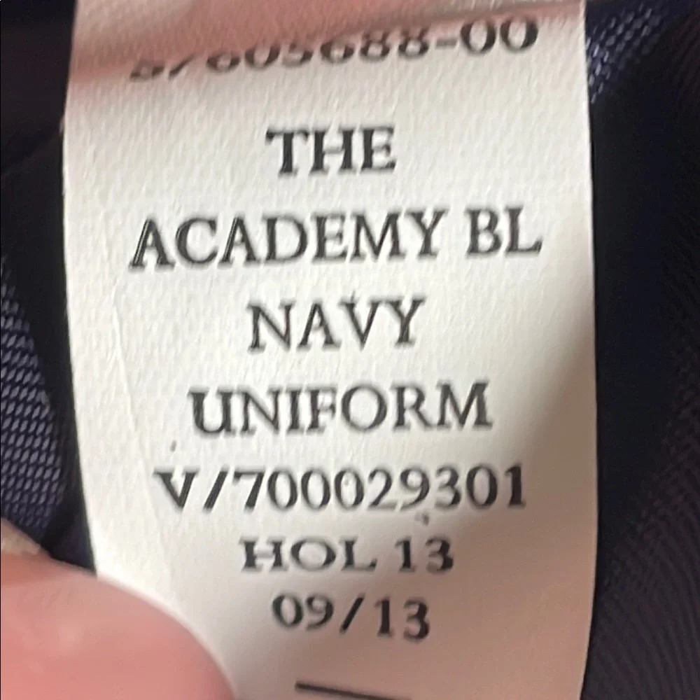 GAP Wool Blend Navy Uniform Academy Blazer with Polka Dot Lining - Picture 10 of 12